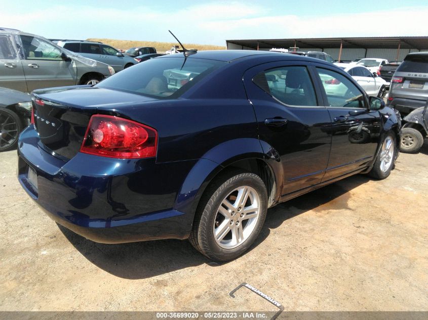 2013 DODGE AVENGER SXT - 1C3CDZCGXDN709014
