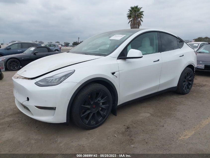 2021 TESLA MODEL Y LONG RANGE - 5YJYGAEE0MF158192