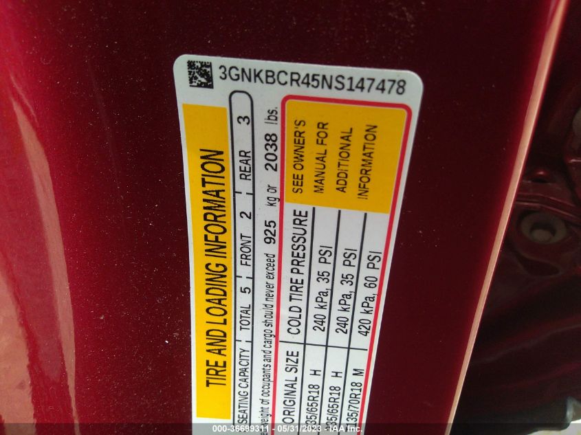 2022 CHEVROLET BLAZER LT - 3GNKBCR45NS147478
