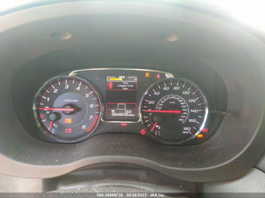 2018 SUBARU WRX PREMIUM - JF1VA1C66J9820319