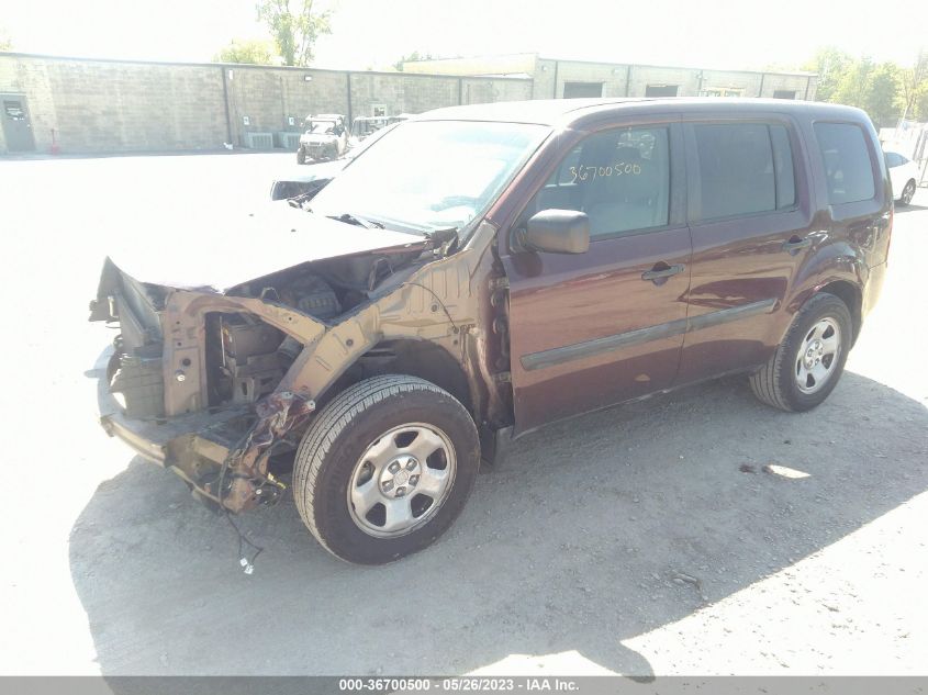 2015 HONDA PILOT LX - 5FNYF3H2XFB024843