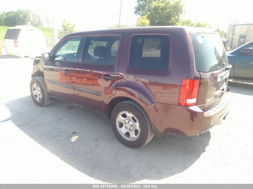 2015 HONDA PILOT LX - 5FNYF3H2XFB024843