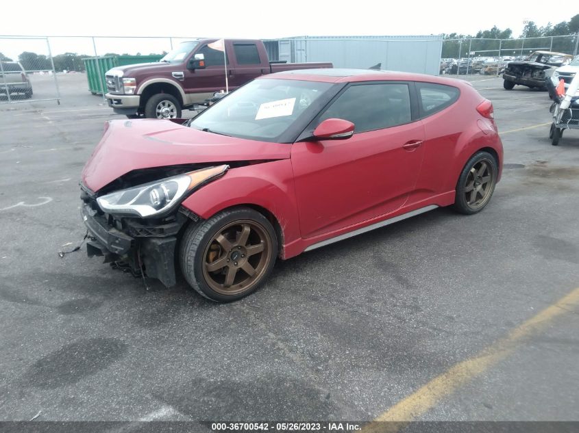2015 HYUNDAI VELOSTER TURBO - KMHTC6AEXFU232099