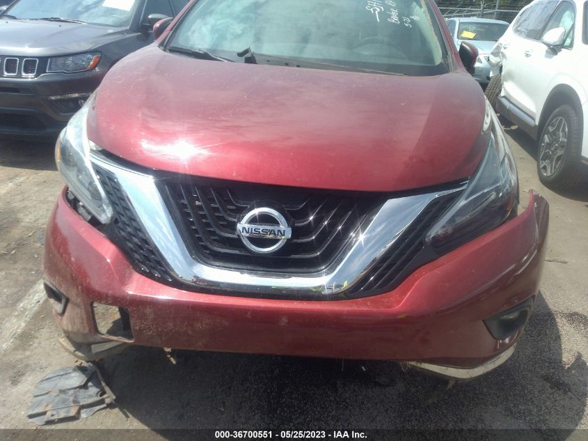 2018 NISSAN MURANO SV - 5N1AZ2MH5JN137490