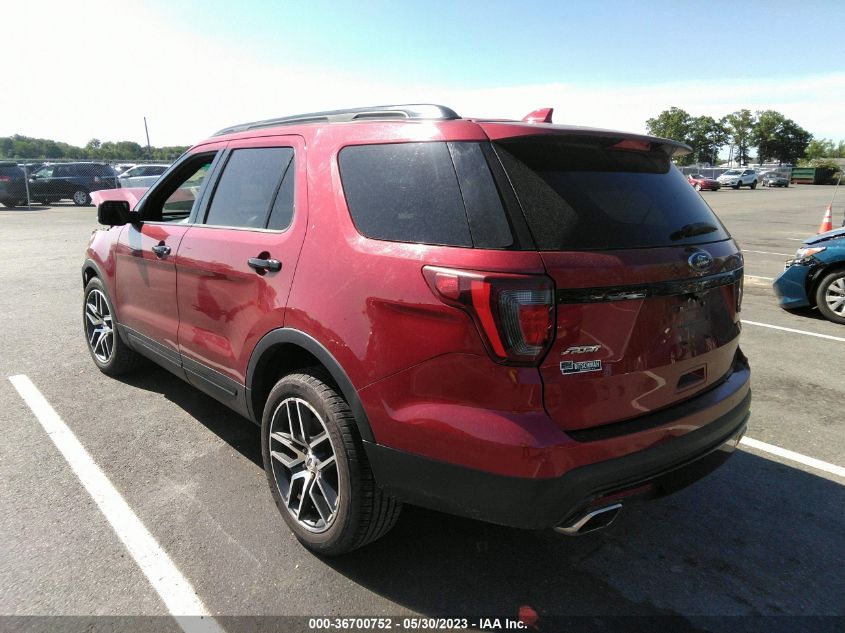 2017 FORD EXPLORER SPORT - 1FM5K8GT2HGA96923