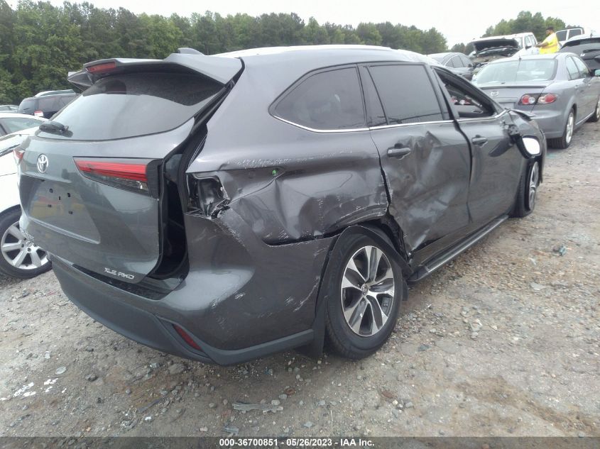 2021 TOYOTA HIGHLANDER XLE - 5TDHZRBH6MS551164