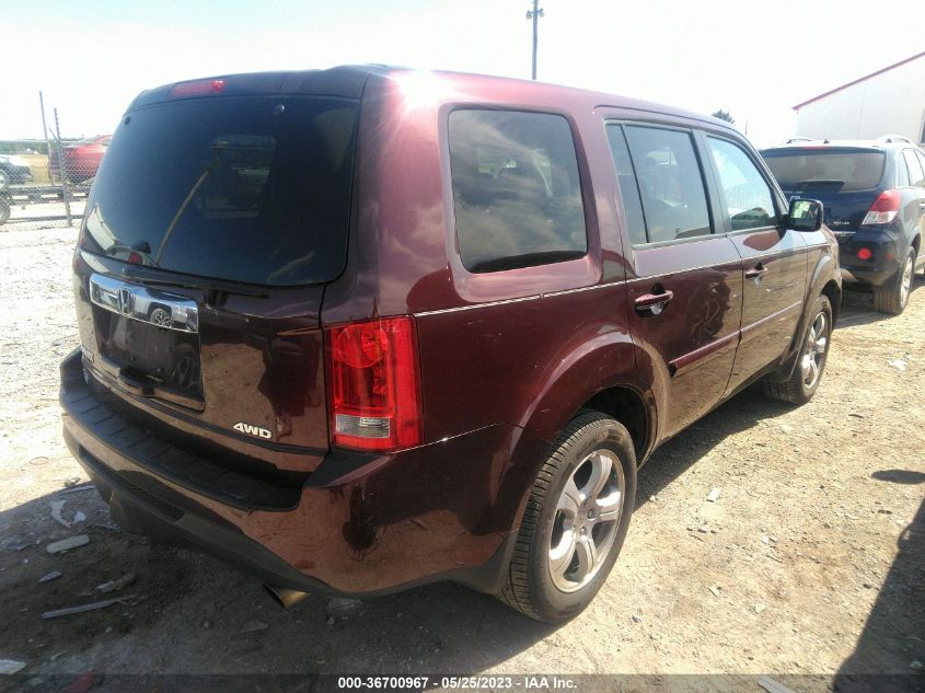 2013 HONDA PILOT EX-L - 5FNYF4H54DB050674