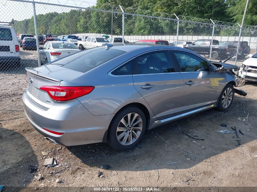 2016 HYUNDAI SONATA 2.4L SPORT - 5NPE34AF8GH380497