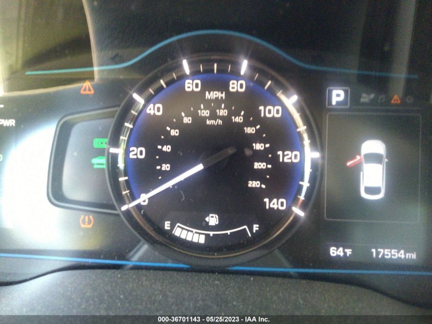 2018 HYUNDAI IONIQ HYBRID BLUE - KMHC65LC8JU065005
