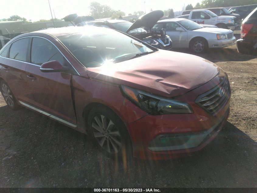 2015 HYUNDAI SONATA 2.4L SPORT - 5NPE34AF3FH190539