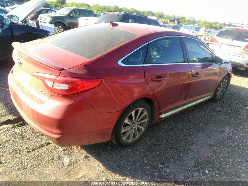 2015 HYUNDAI SONATA 2.4L SPORT - 5NPE34AF3FH190539