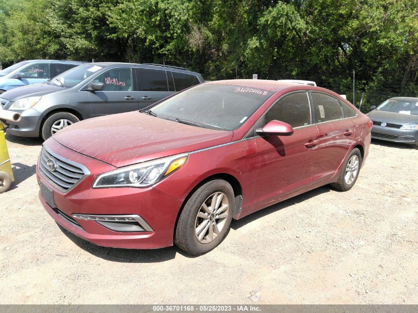 2015 HYUNDAI SONATA 2.4L SE - 5NPE24AF9FH054547