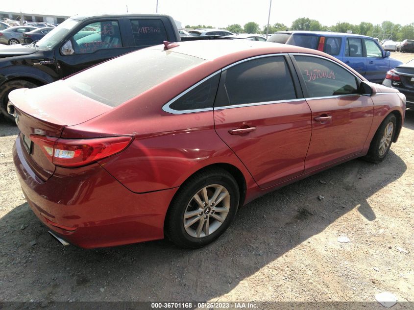 2015 HYUNDAI SONATA 2.4L SE - 5NPE24AF9FH054547