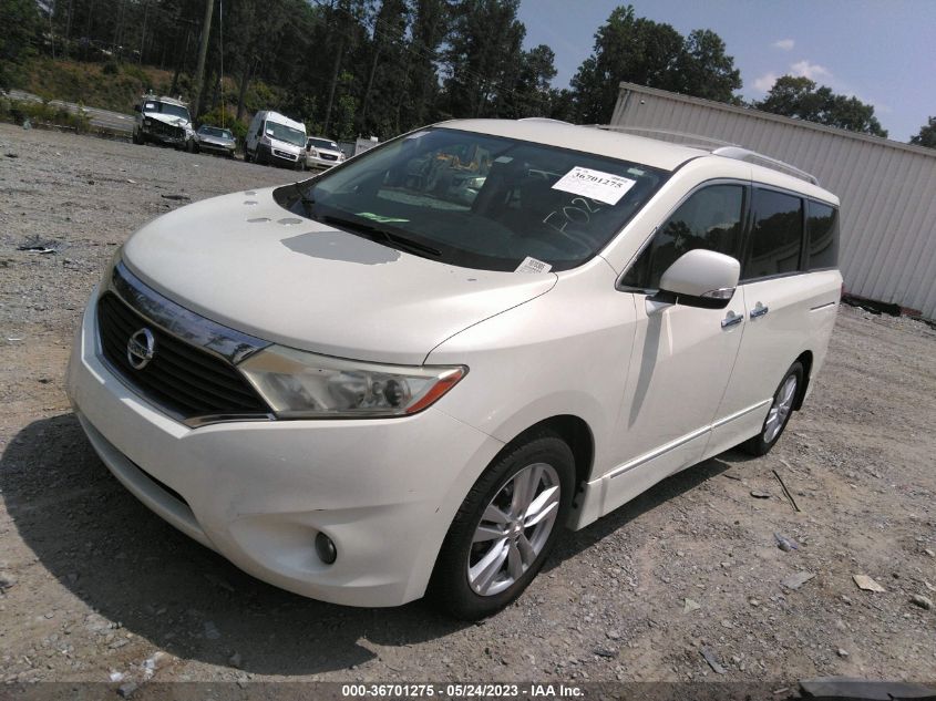 2013 NISSAN QUEST SL - JN8AE2KP2D9071007