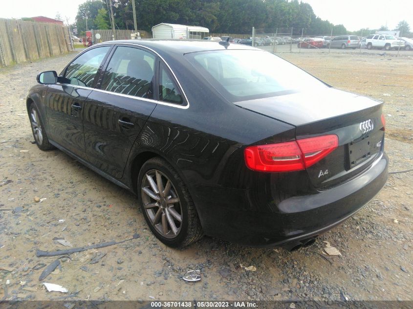 2015 AUDI A4 PREMIUM PLUS - WAUFFAFLXFN010916