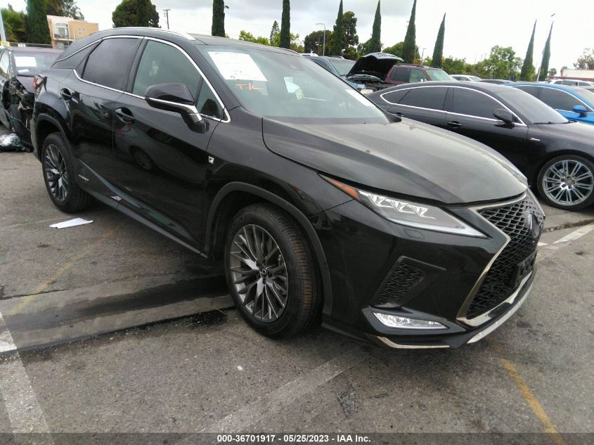 2022 LEXUS RX RX 450H F SPORT HANDLING - 2T2YGMDA4NC087922
