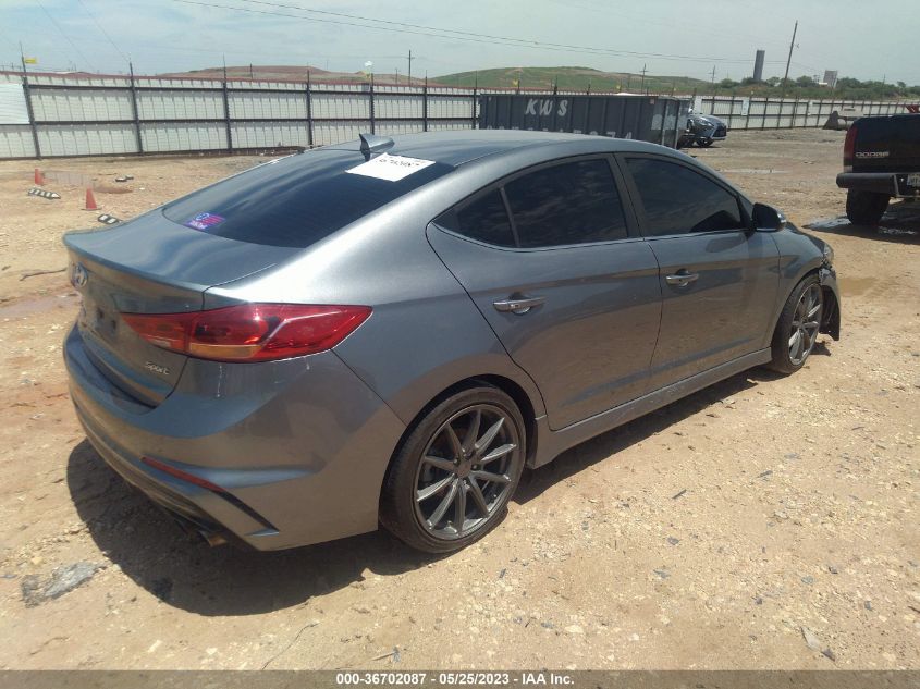 2018 HYUNDAI ELANTRA SPORT - KMHD04LB0JU563061