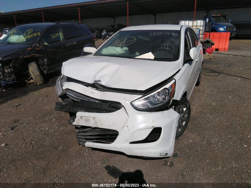 2017 HYUNDAI ACCENT SE - KMHCT4AE9HU365752