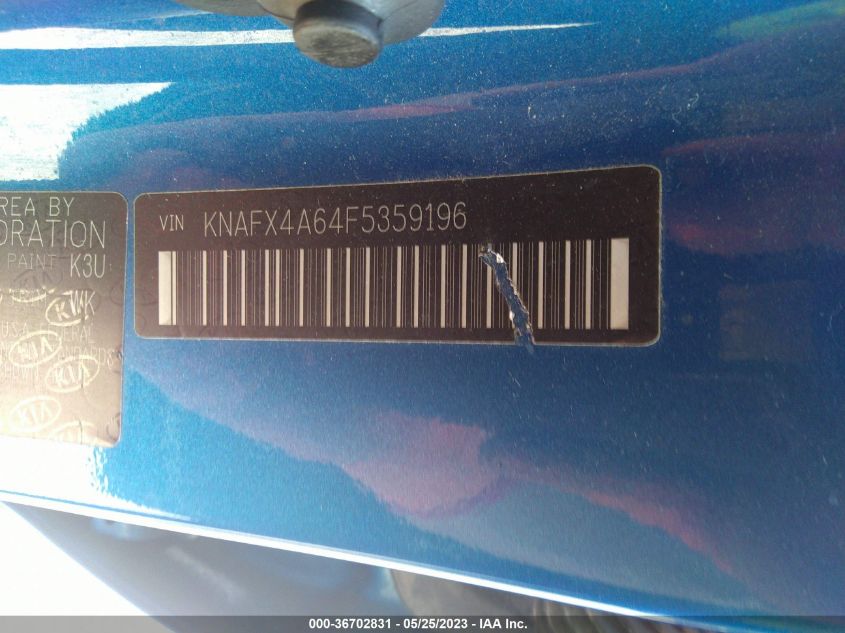 2015 KIA FORTE LX - KNAFX4A64F5359196