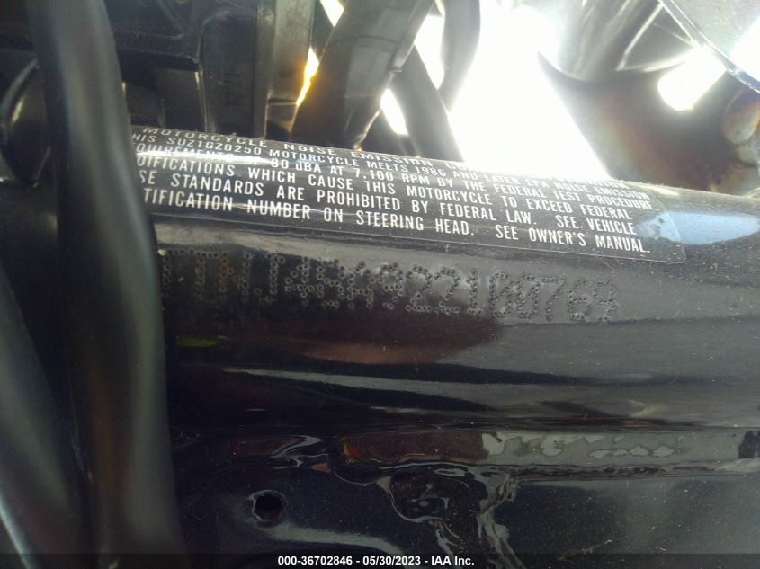2002 SUZUKI GZ250 VTTNJ48A922100769