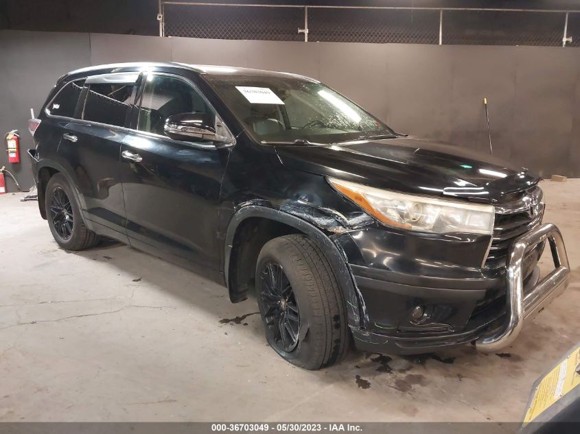 2015 TOYOTA HIGHLANDER XLE - 5TDJKRFH8FS155370