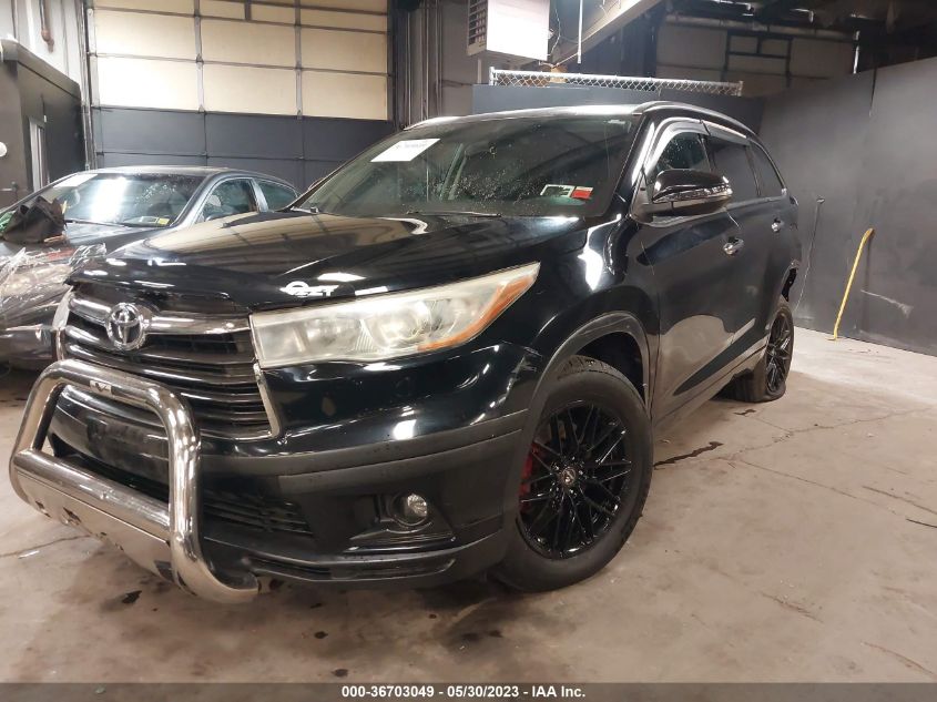 2015 TOYOTA HIGHLANDER XLE - 5TDJKRFH8FS155370