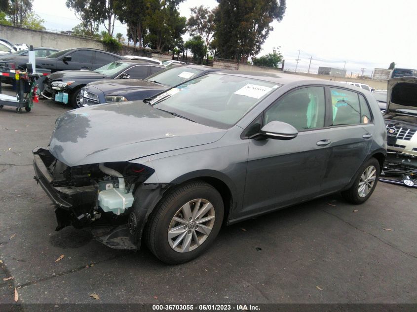 2019 VOLKSWAGEN GOLF S/SE - 3VWG57AU6KM002696