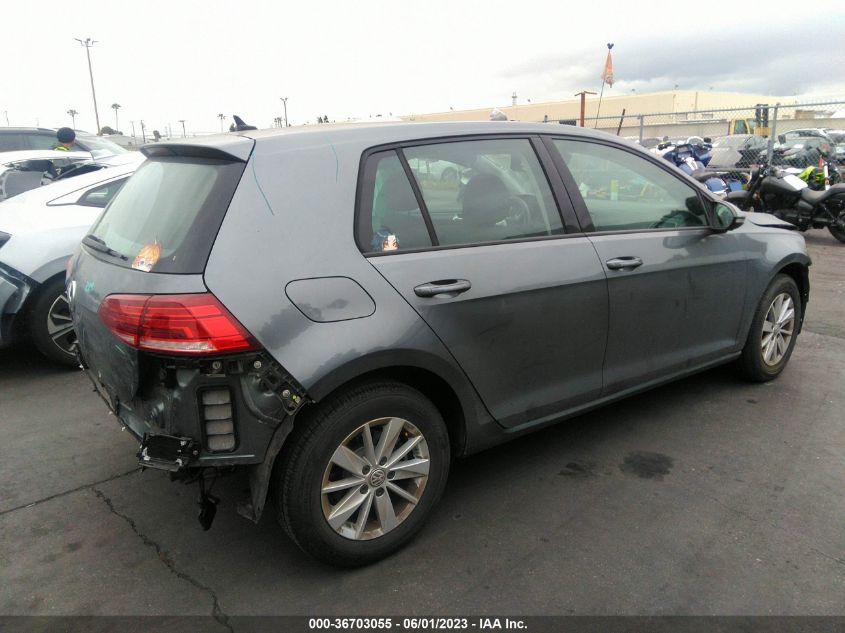 2019 VOLKSWAGEN GOLF S/SE - 3VWG57AU6KM002696