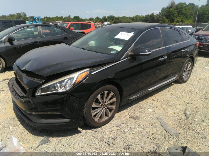 2015 HYUNDAI SONATA 2.4L SPORT - 5NPE34AF3FH095608