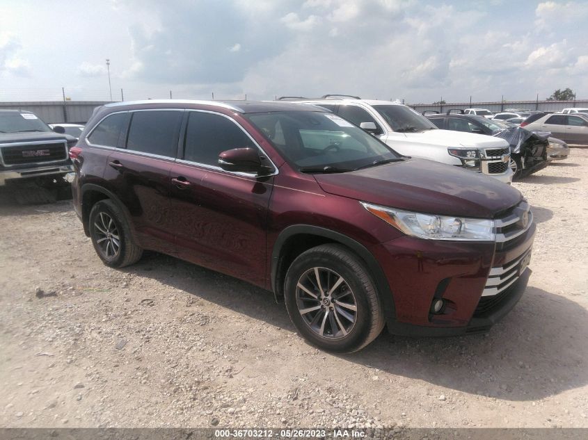 2017 TOYOTA HIGHLANDER XLE/SE - 5TDKZRFH4HS219794