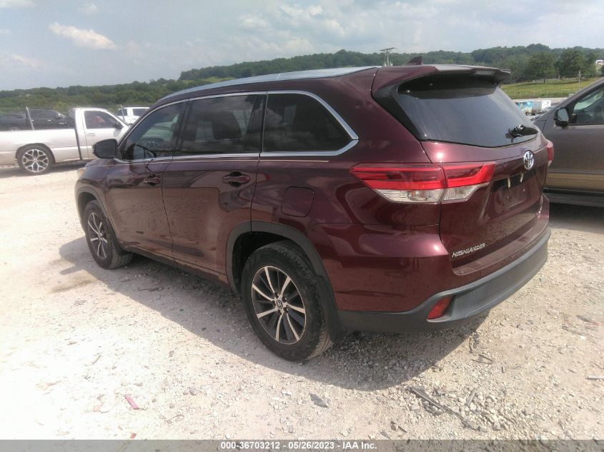 2017 TOYOTA HIGHLANDER XLE/SE - 5TDKZRFH4HS219794