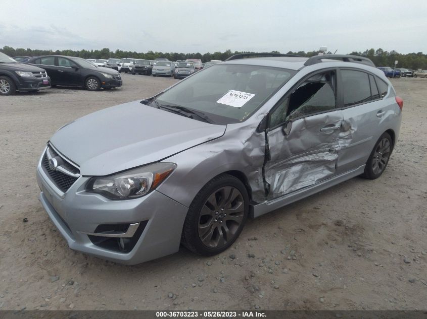 2016 SUBARU IMPREZA WAGON 2.0I SPORT PREMIUM - JF1GPAP6XG8340137