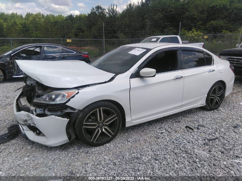 2017 HONDA ACCORD SEDAN SPORT SE - 1HGCR2F17HA200329