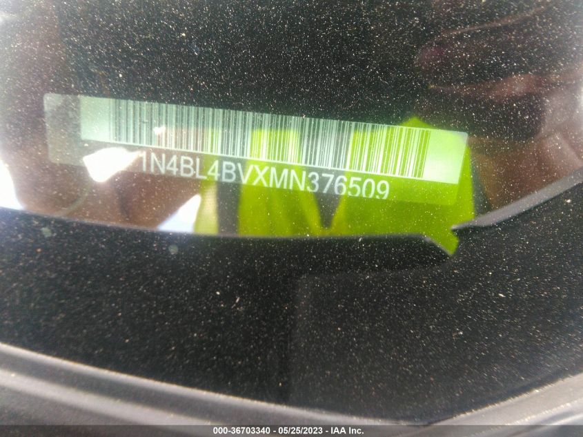 2021 NISSAN ALTIMA 2.5 S - 1N4BL4BVXMN376509