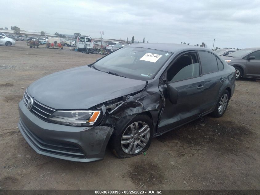 2015 VOLKSWAGEN JETTA SEDAN 2.0L S W/TECHNOLOGY - 3VW2K7AJ8FM231170