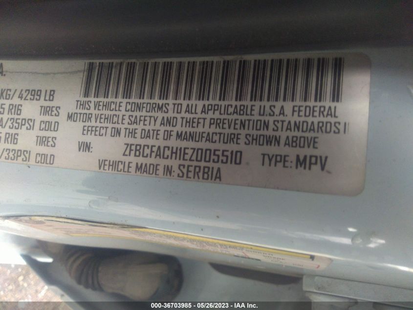 2014 FIAT 500L LOUNGE - ZFBCFACH1EZ005510