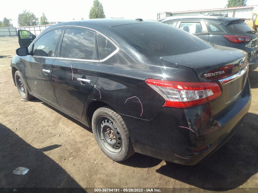 2015 NISSAN SENTRA SR/SL/S/SV/FE+ S - 3N1AB7AP0FL655485