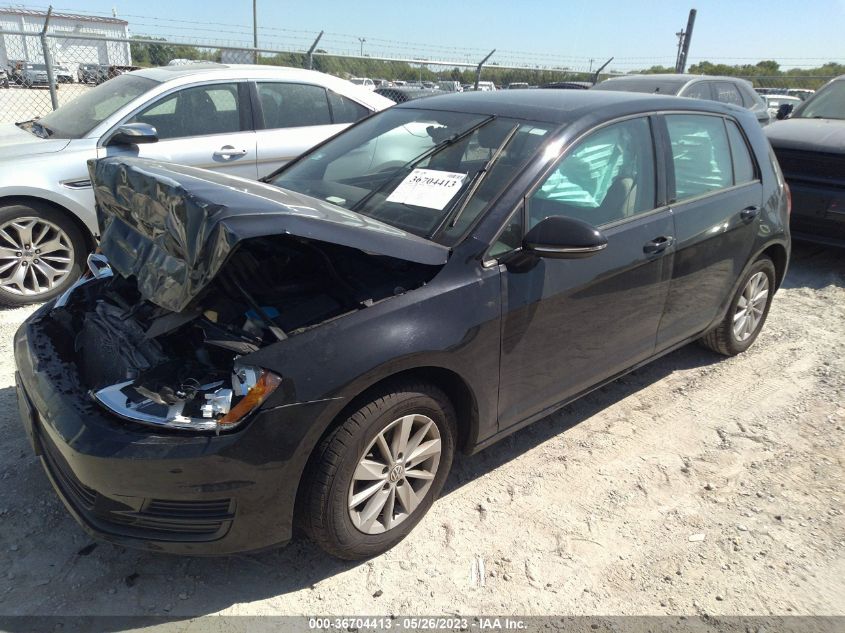2015 VOLKSWAGEN GOLF TSI S W/SUNROOF - 3VW217AU1FM017912