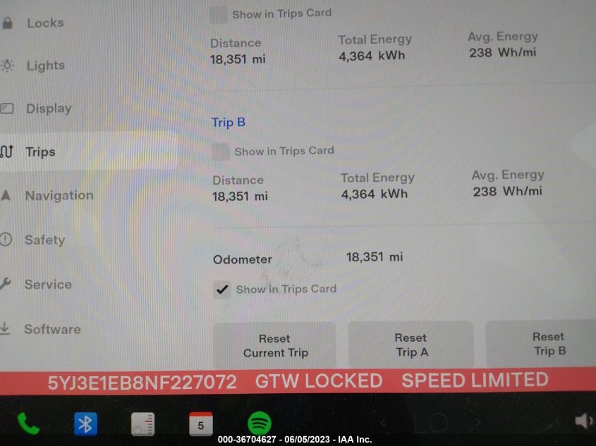 2022 TESLA MODEL 3 LONG RANGE - 5YJ3E1EB8NF227072