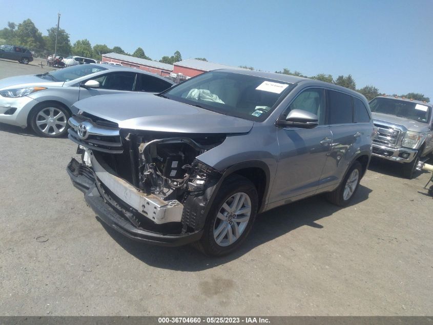 2016 TOYOTA HIGHLANDER LE - 5TDZARFHXGS019751