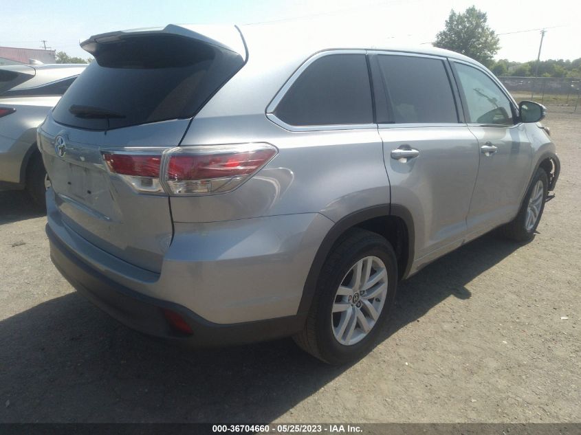 2016 TOYOTA HIGHLANDER LE - 5TDZARFHXGS019751
