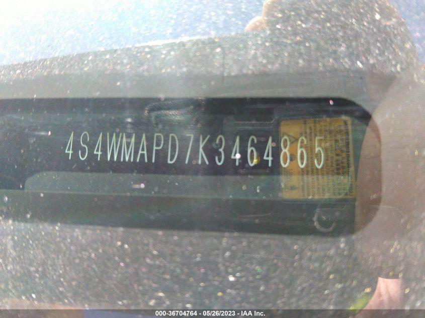 2019 SUBARU ASCENT LIMITED - 4S4WMAPD7K3464865