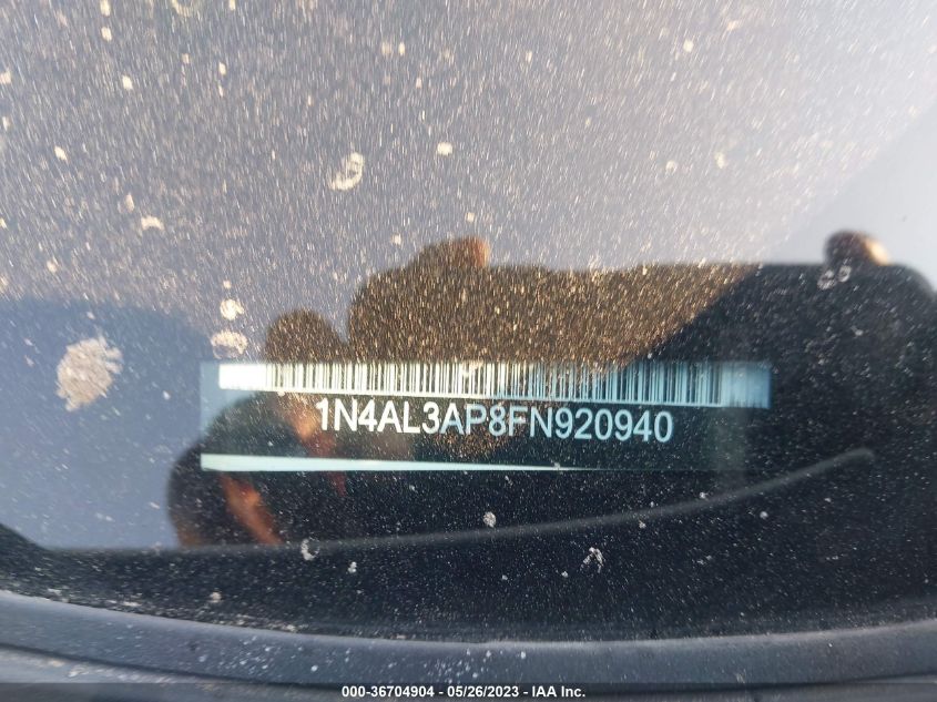 2015 NISSAN ALTIMA 2.5 S - 1N4AL3AP8FN920940