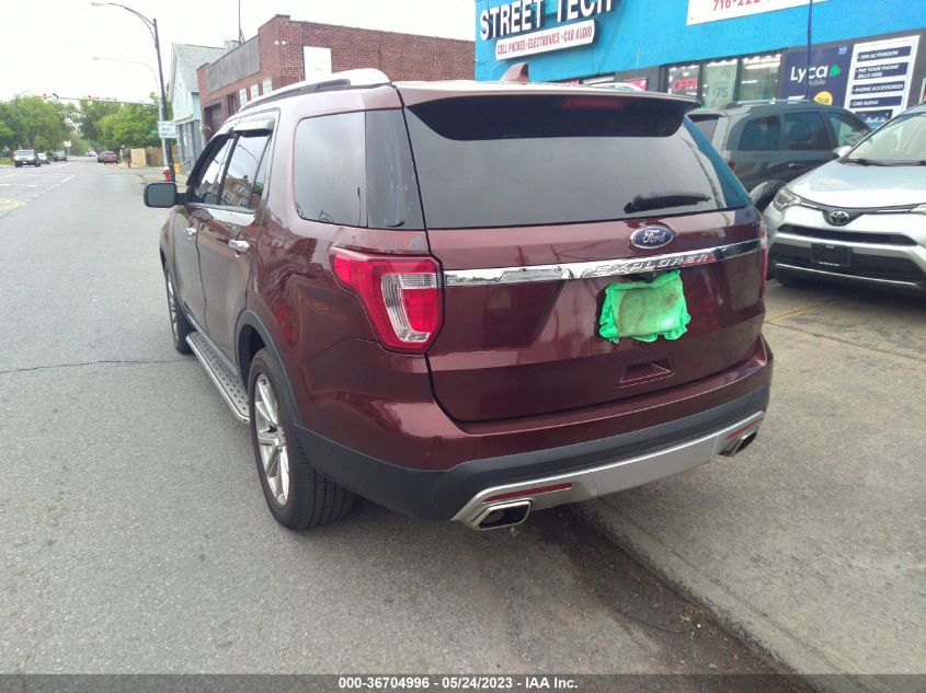 2016 FORD EXPLORER LIMITED - 1FM5K8F82GGB38387