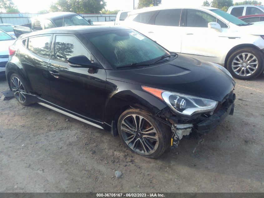 2016 HYUNDAI VELOSTER TURBO - KMHTC6AE1GU271374