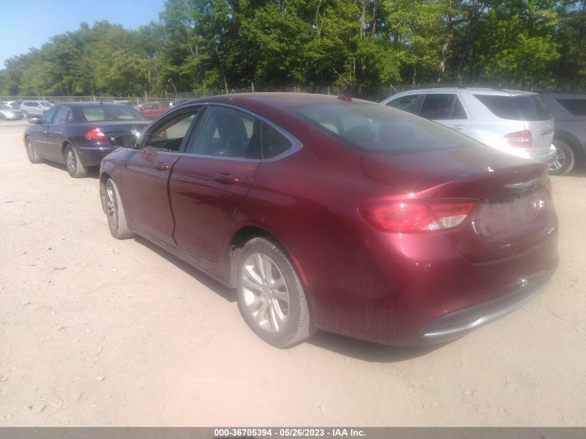 2015 CHRYSLER 200 LIMITED - 1C3CCCAB0FN588567