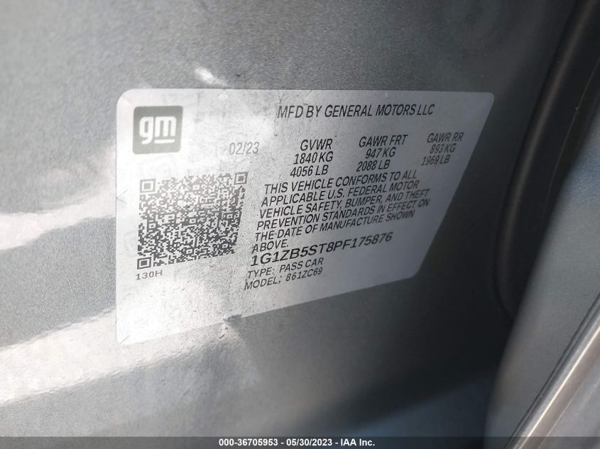 2023 CHEVROLET MALIBU LS - 1G1ZB5ST8PF175876