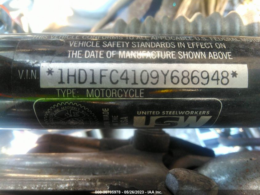 2009 HARLEY-DAVIDSON FLHTCU 1HD1FC4109Y686948