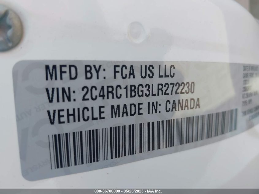 2020 CHRYSLER PACIFICA TOURING L - 2C4RC1BG3LR272230