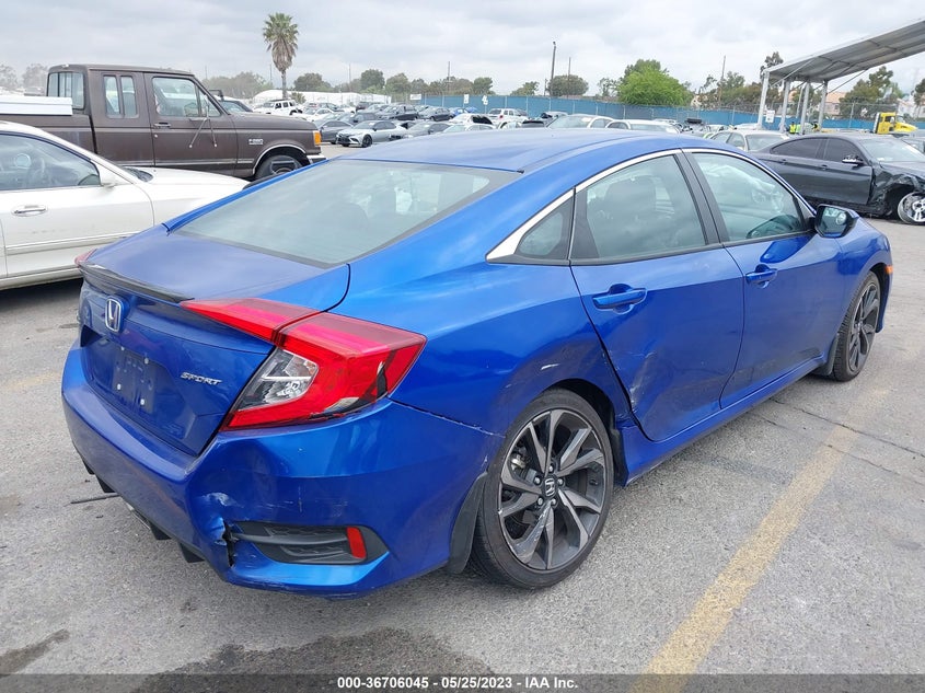 VIN 2HGFC2F83MH537863 2021 HONDA CIVIC SEDAN SPORT